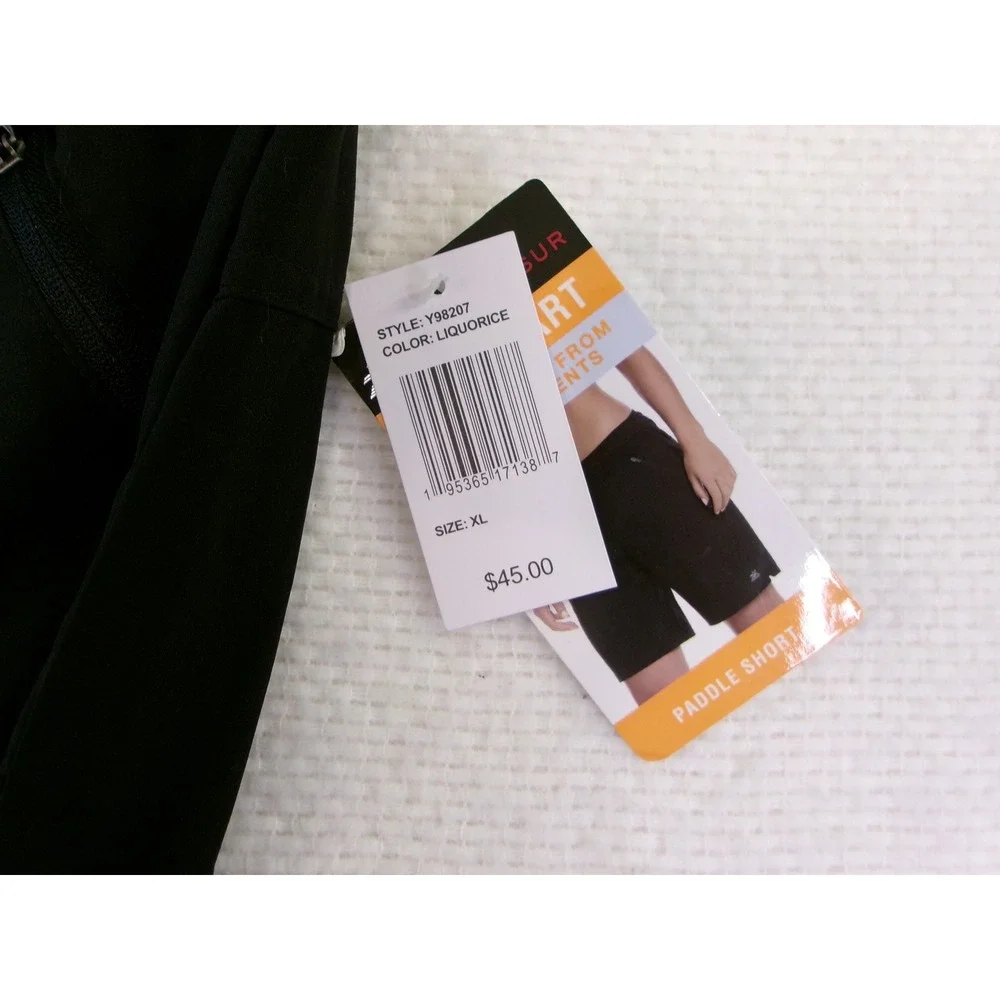 ZeroXposur Mens‎ Paddle Shorts Black Quick Dry UPF 50 Board Shorts Y98207 XL